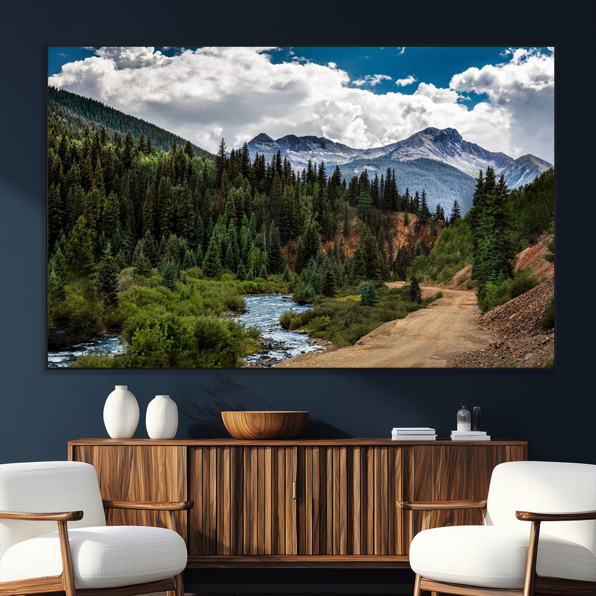 San Juan Nal Forest Wall Art Landscape Canvas Print