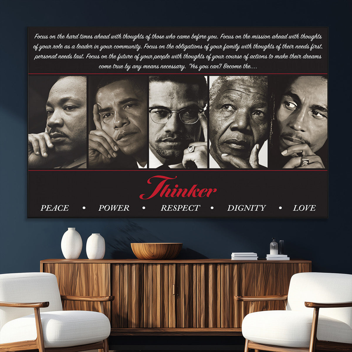 Thinkers of Wall Art Canvas Print - Inspirational Wall Art