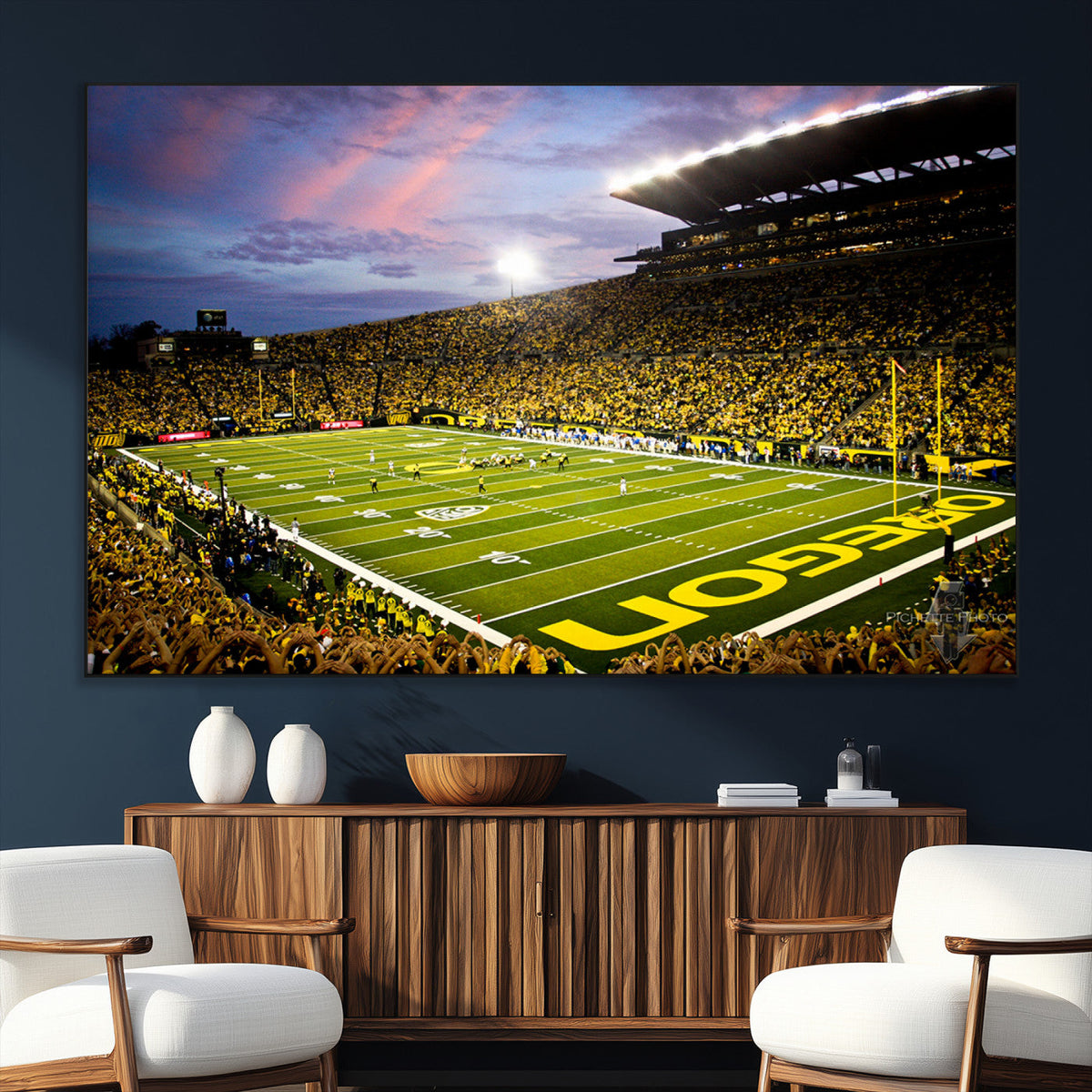 University of Oregon Ducks Football Team Print - Eugene