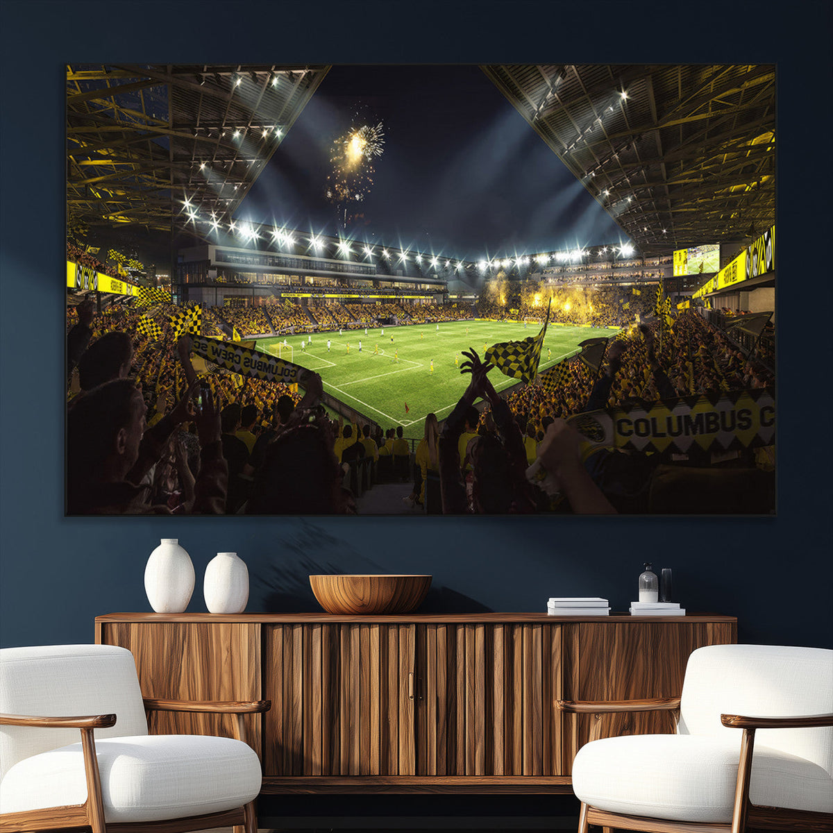 Columbus Crew Soccer Team Print - Columbus Crew Stadium Wall