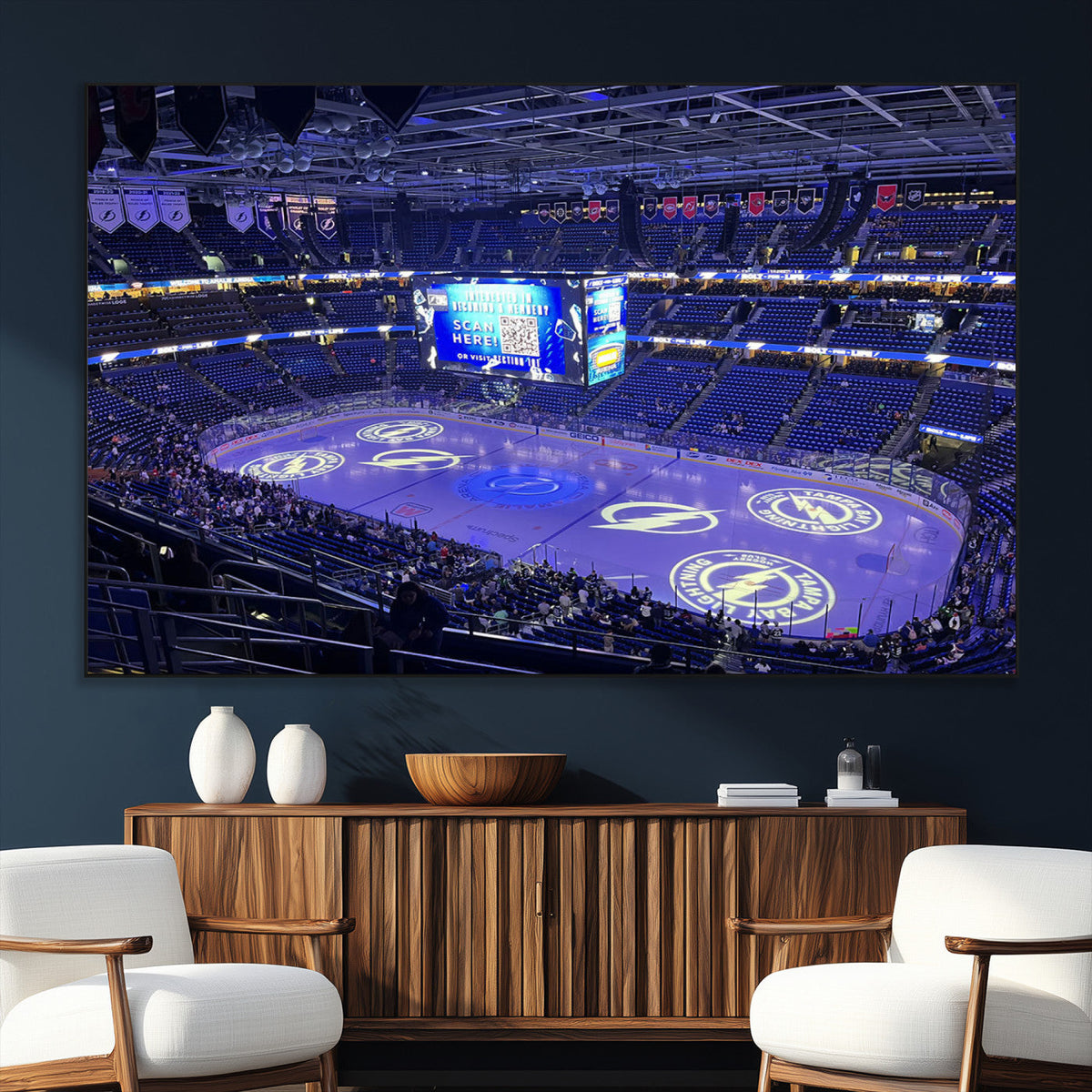 Amalie Arena Florida Wall Art Canvas Print - NHL Hockey