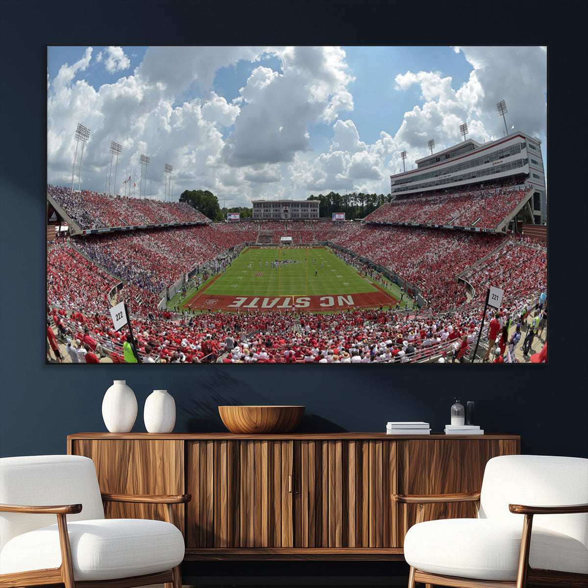 NC State Wolfpack Football Team Print Canvas- Raleigh