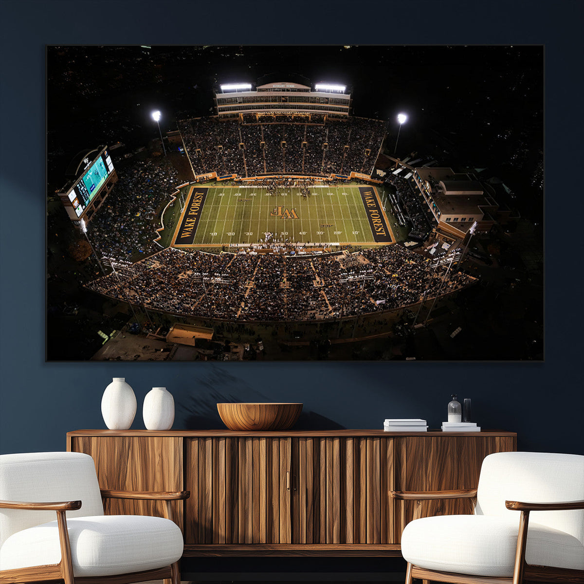 Wake Forest University Demon Deacons Canvas Printi, Football
