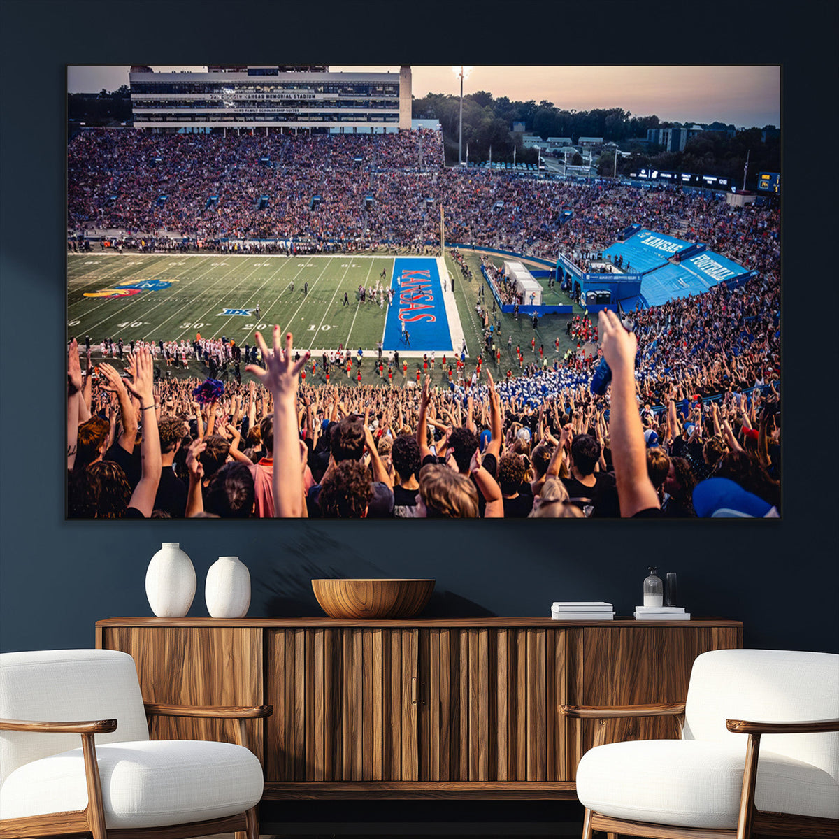University of Kansas Jayhawks Football Team Art Print -