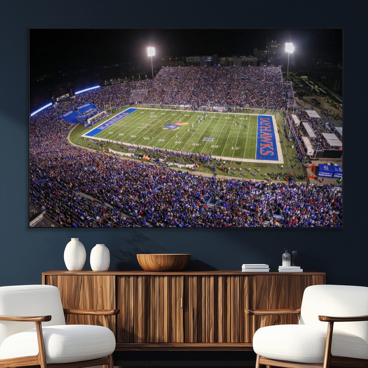 University of Kansas Jayhawks Football Team Print - Lawrence