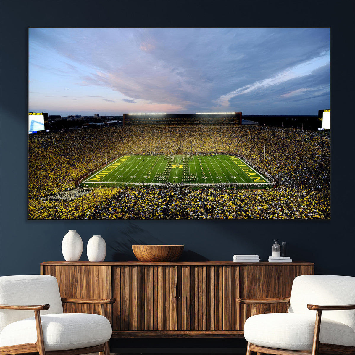 University of Michigan Wolverines Football Team Print - Ann