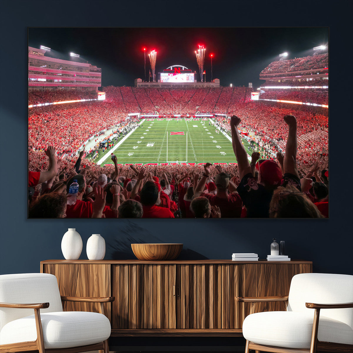 University of Nebraska Cornhuskers Football Team Print -