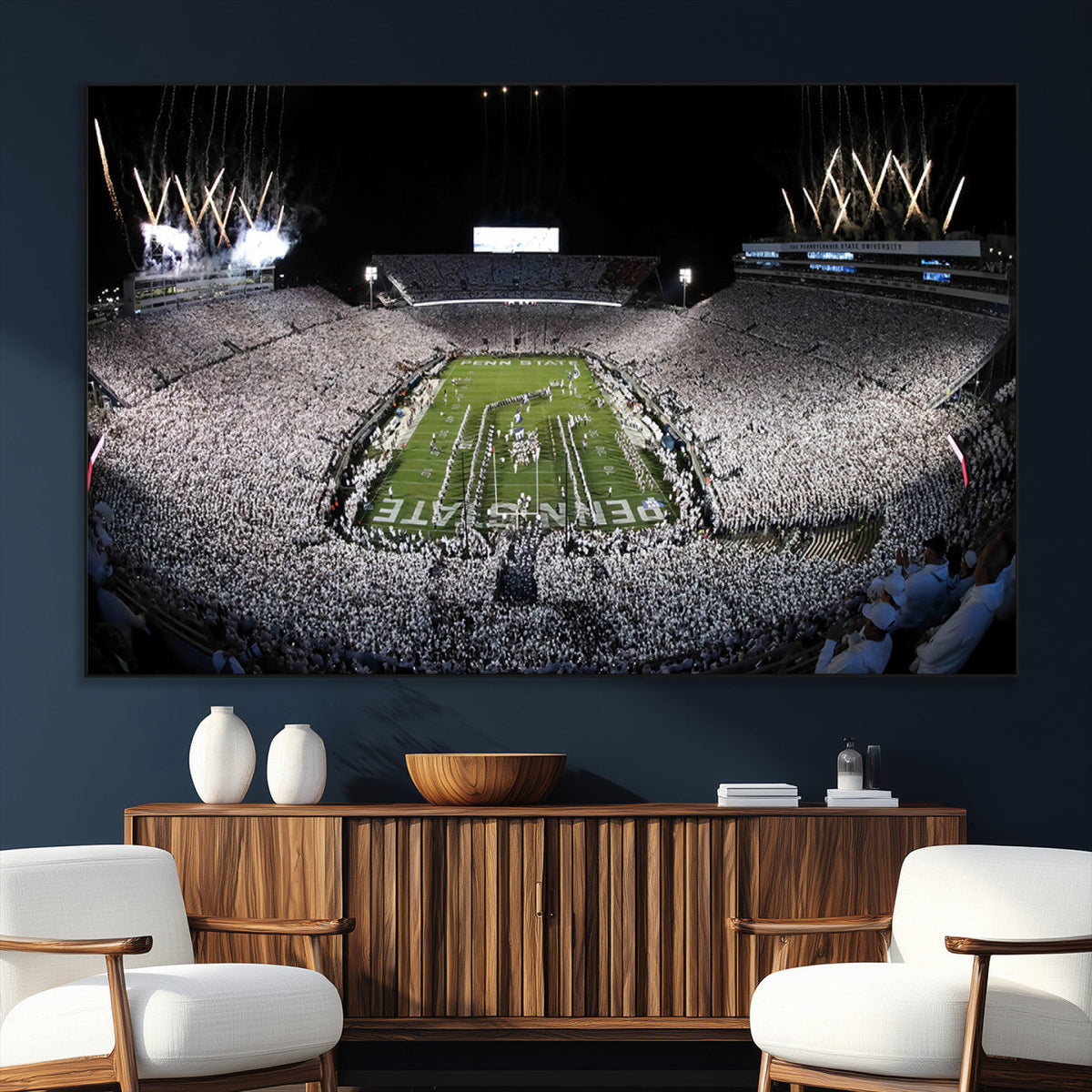 Penn State Beaver Stadium Canvas Wall Art - Nittany Lions