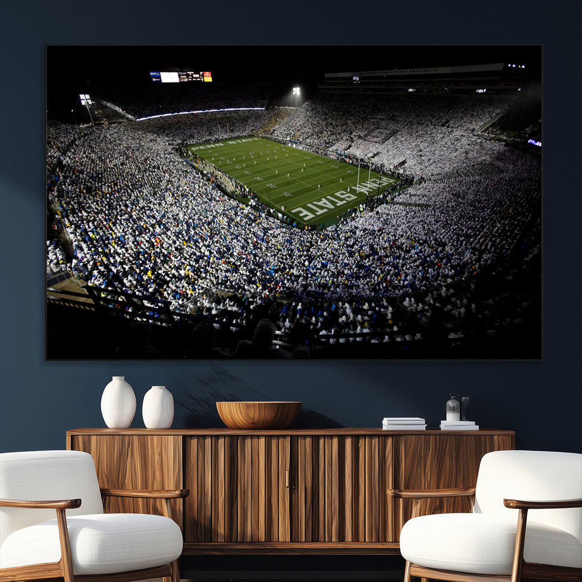 Penn State Football Stadium Wall Art - Beaver Stadium Canvas