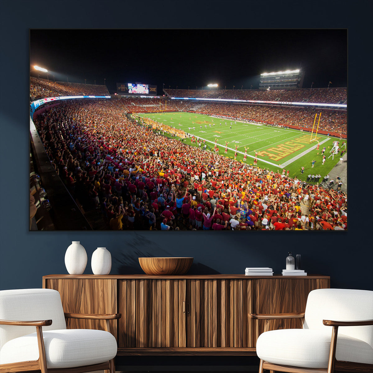 Iowa State University Cyclones Canvas Print, Football Team