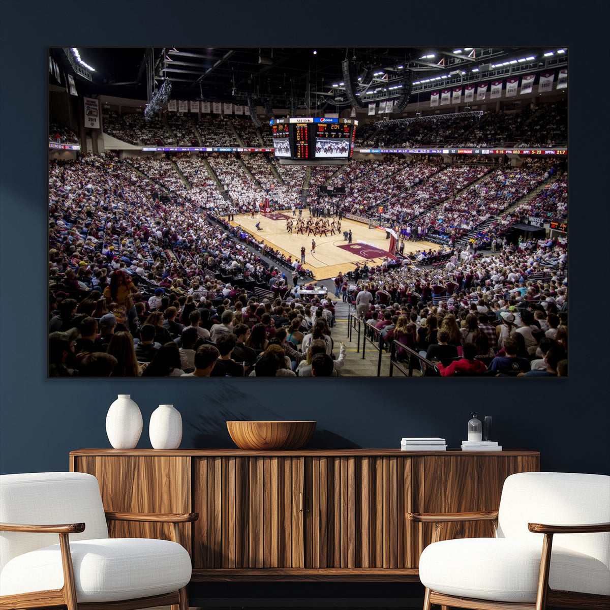 University of Nebraska Cornhuskers Basketball Team Print -
