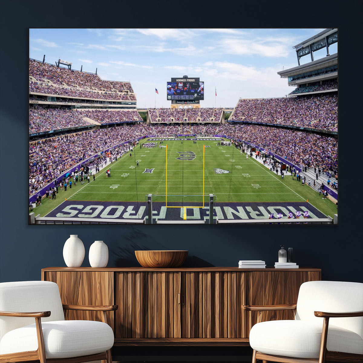 TCU Horned Frogs Football Team Print - Fort Worth Amon G.
