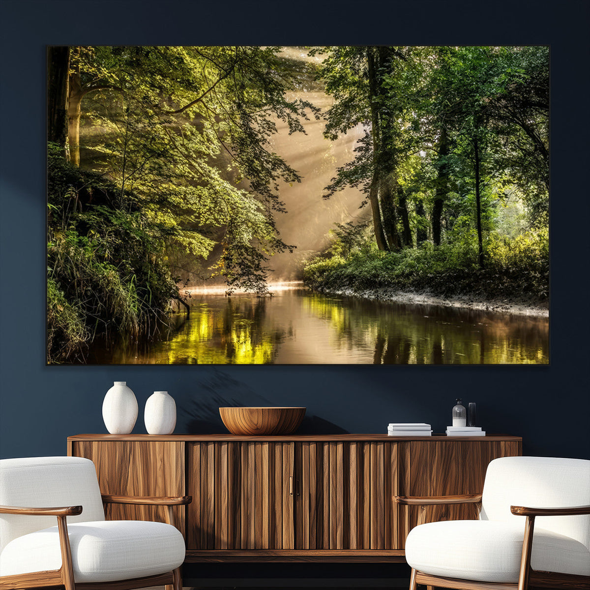 Forest Wall Art Print | River Landscape Wall Art | Perfect