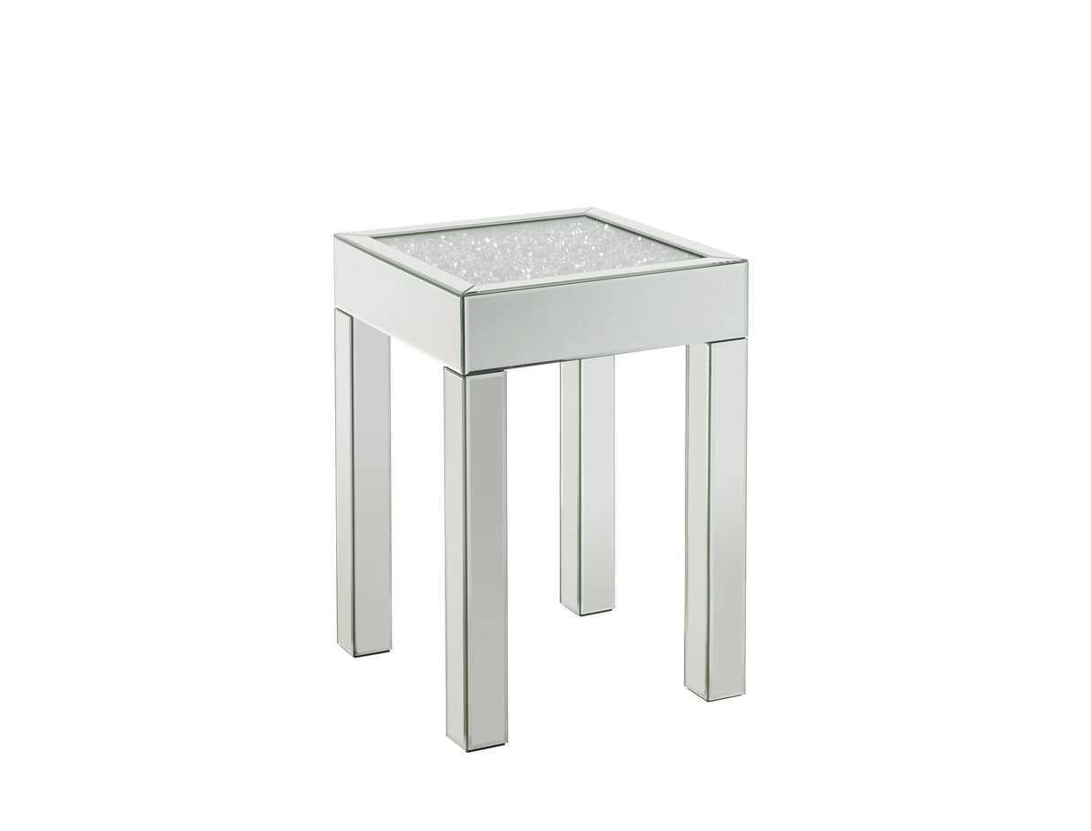 Noralie Mirrored & Faux Diamonds End Table