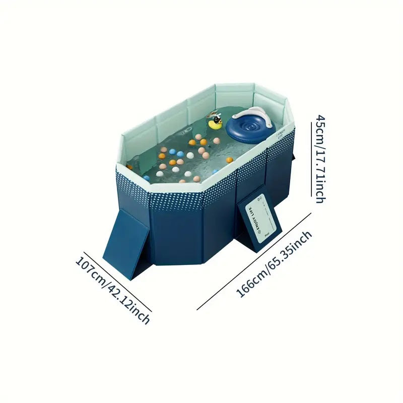 1.6m PVC Folding Pool (Not Inflatable)
