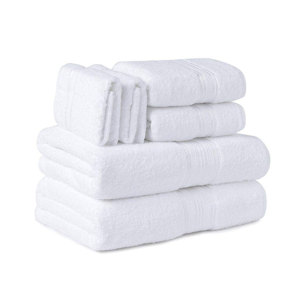 Faith, Hope, Love Home Decor Bathessentials 100% Cotton Extra Heavy 6 Piece Bath Towel Set