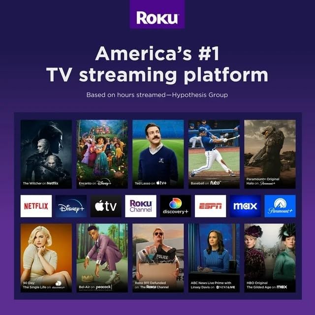 Roku Streaming Stick 4K Streaming Device 4K/HDR/Dolby Vision with Voice Remote with TV Controls