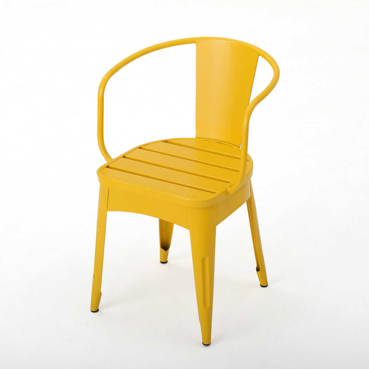 Bright Finish Colmar 3-Piece Yellow Iron Bistro Set