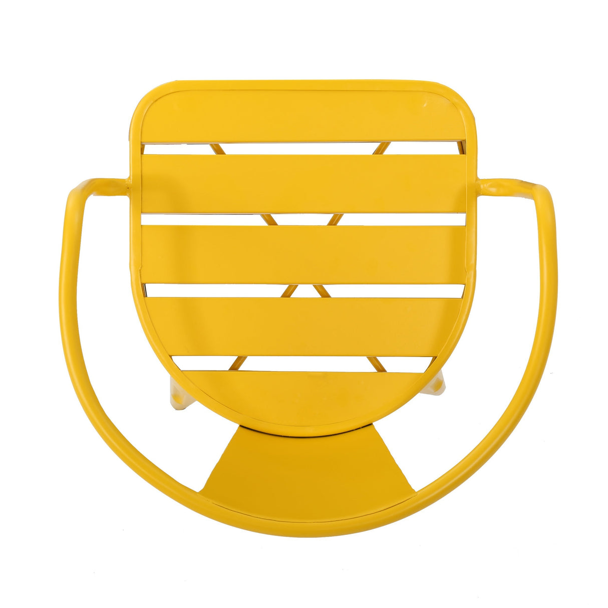 Bright Finish Colmar 3-Piece Yellow Iron Bistro Set