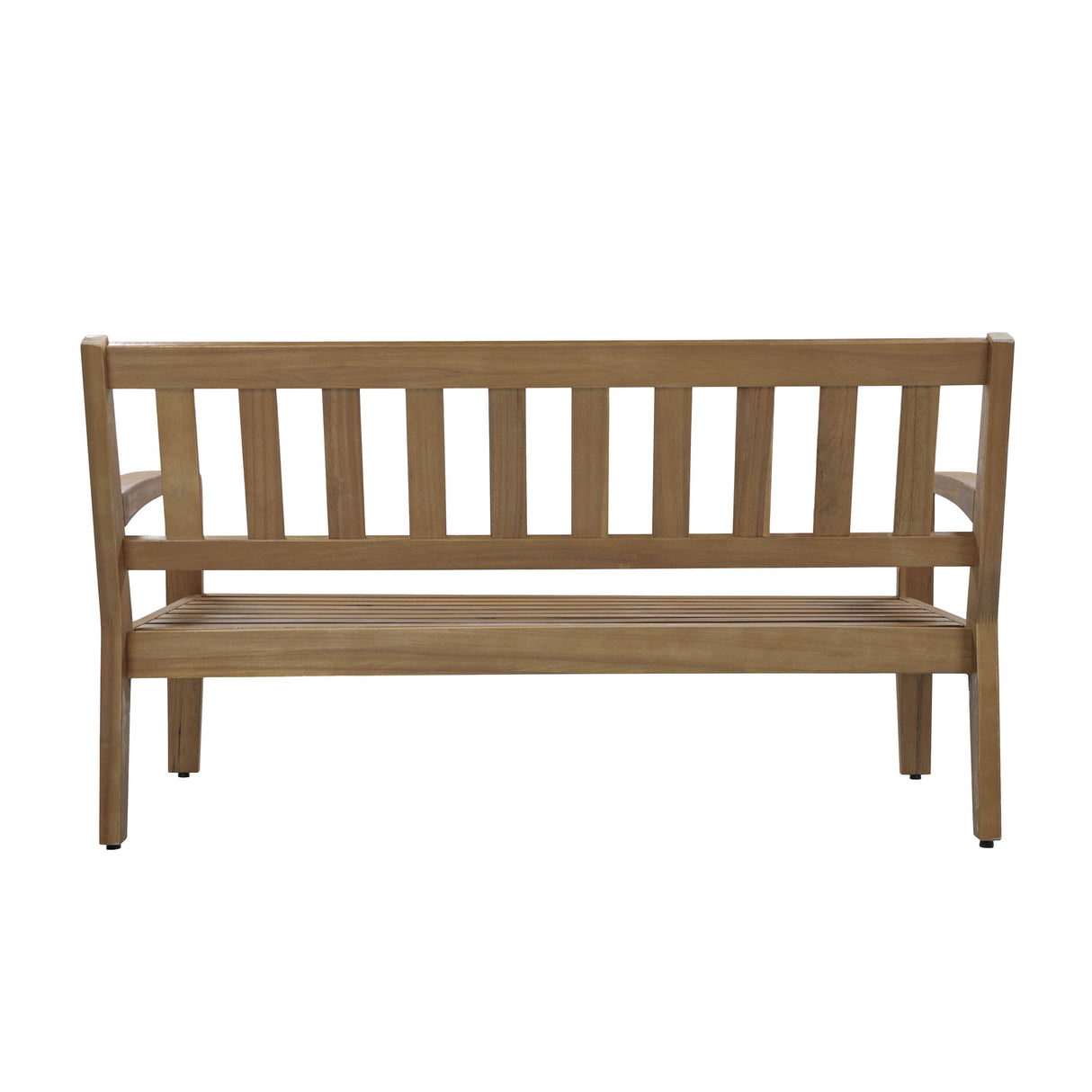 2-Piece Outdoor Gray Acacia Wood Conversation Set