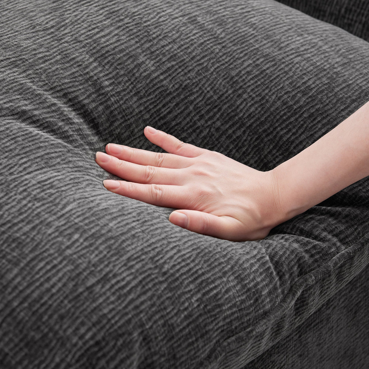 The Gwen Seven-Seat Modular Chenille Sectional