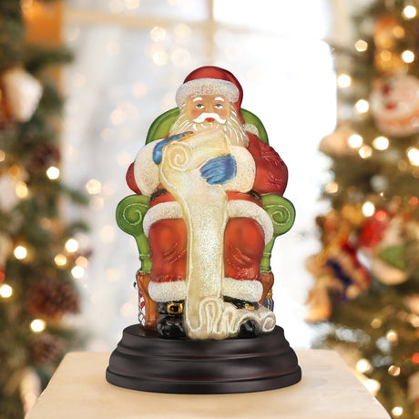 Santa-Checking-His-List-Light-Christmas-Ornaments