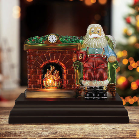 Santa-At-Hearth-Light-Christmas-Ornaments
