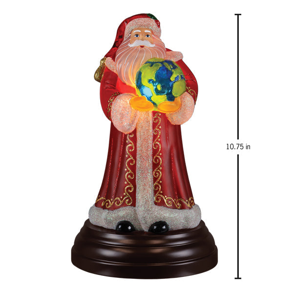 World Peace Santa Light Christmas Ornament