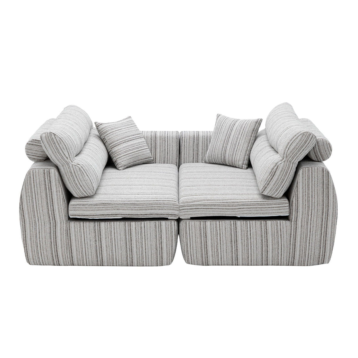 3 Seater, Couch With Throw Pillows For Living Room