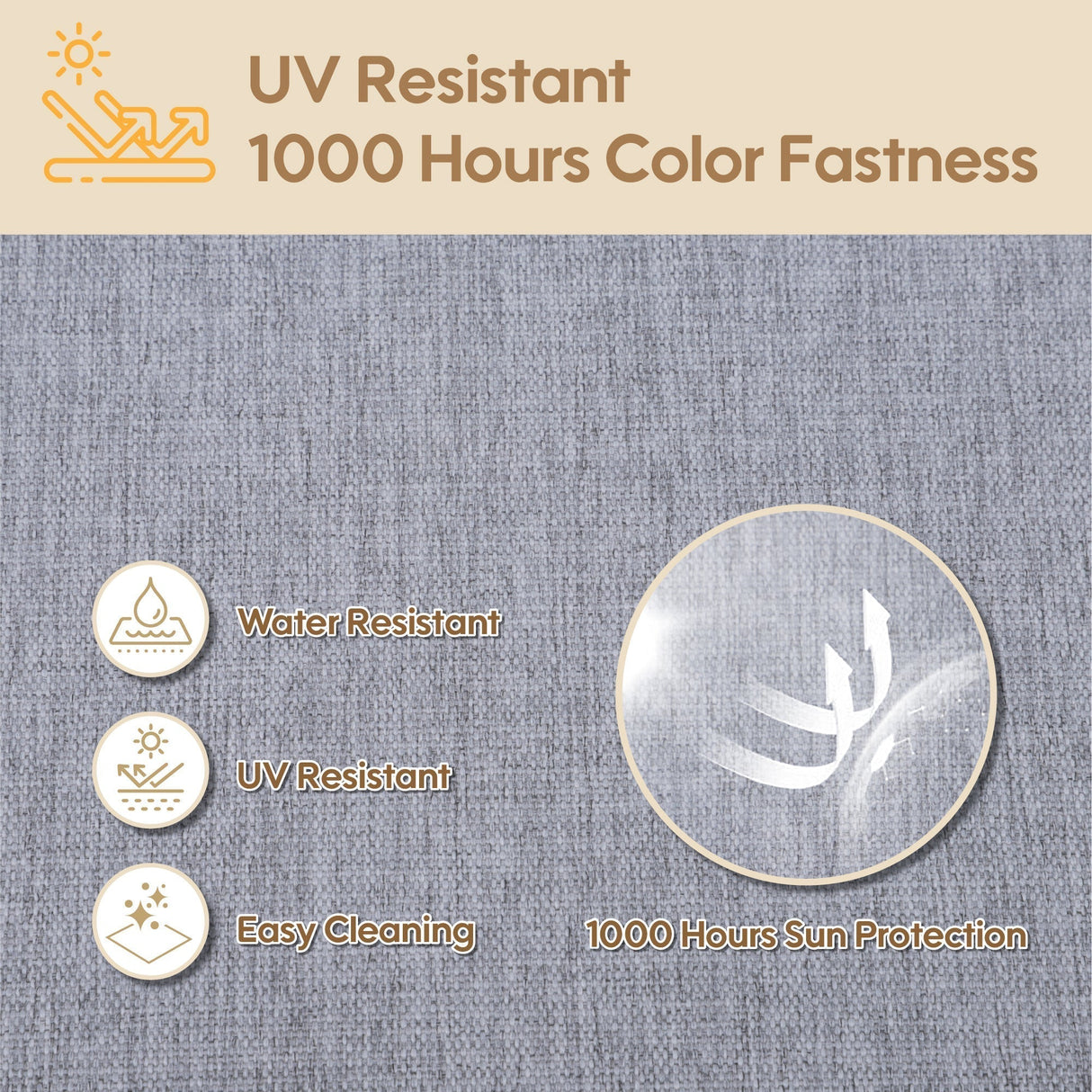 24x24 Inch Outdoor Deep Seat Cushion Set