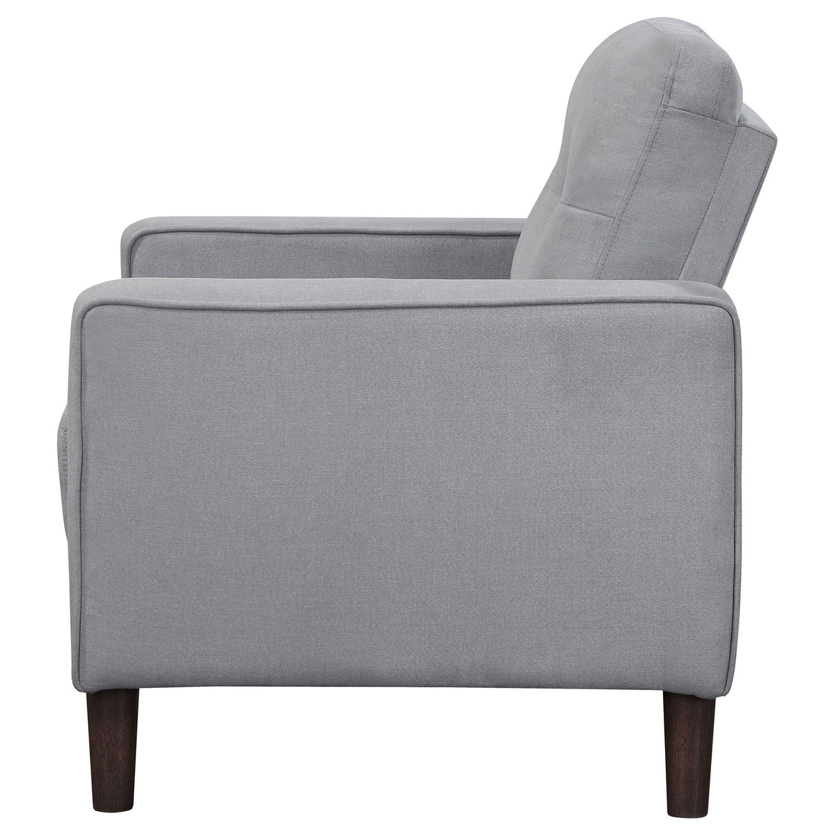 Harvey - Upholstered Tufted Accent Chair - Gray