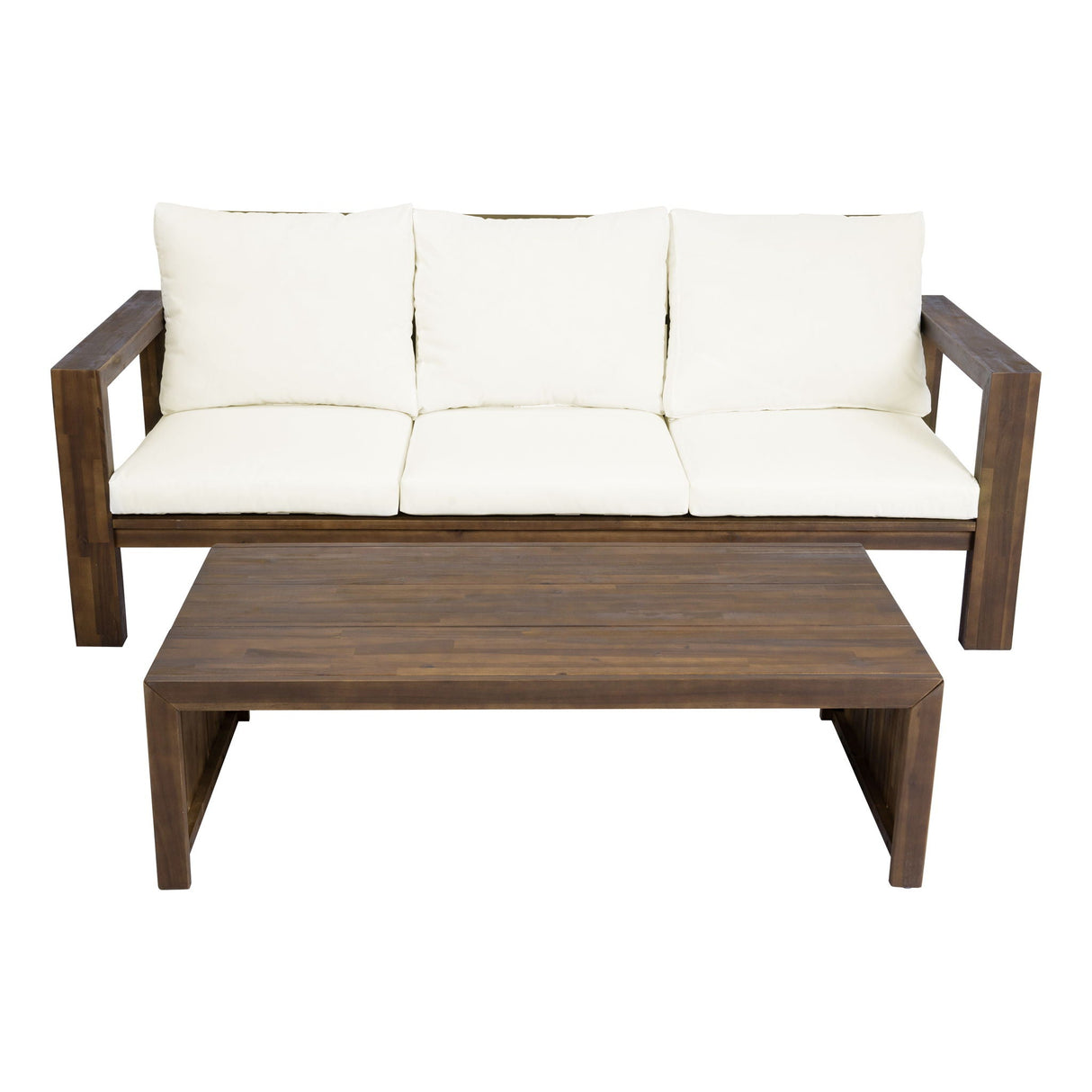 3 Seater Patio Set, Outdoor Sofa & Coffee Table Set