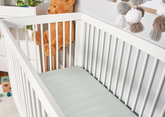 BedGear Hyper-Linen Crib Sheet, Light Green