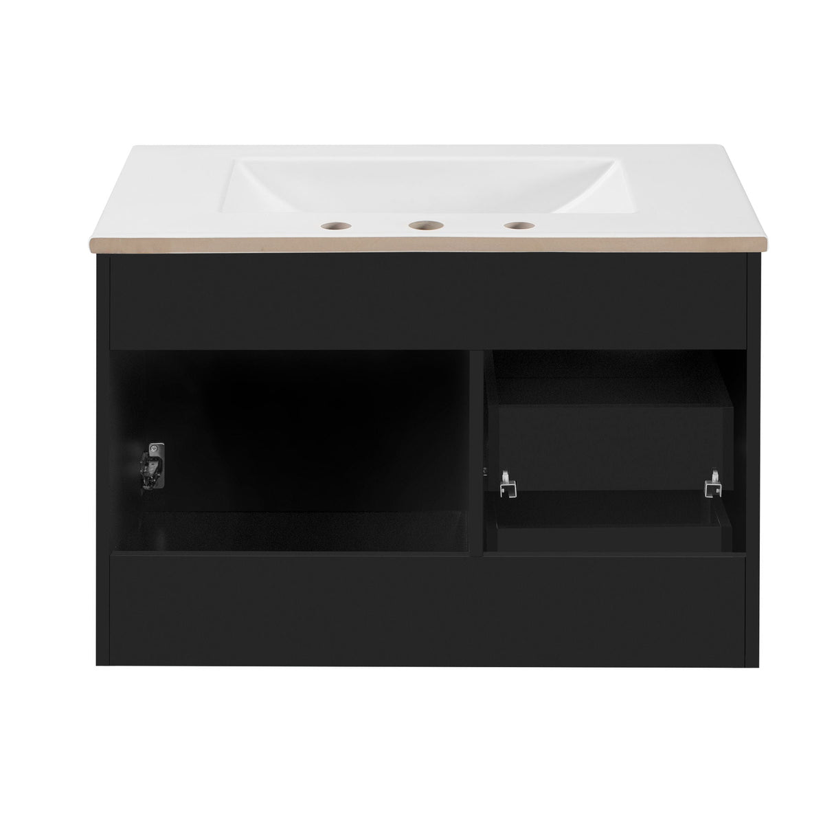 Wall Mounted Bathroom Cabinet With Side Cabinet Combo