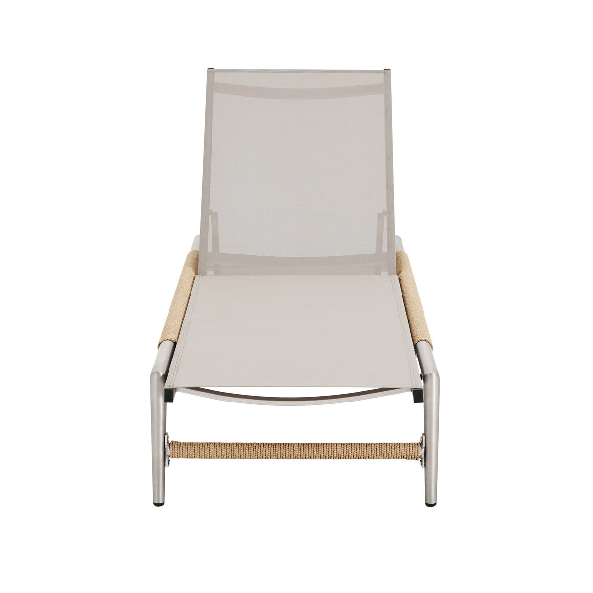 Hargrove Outdoor Aluminum Chaise Lounge with Mesh Seat