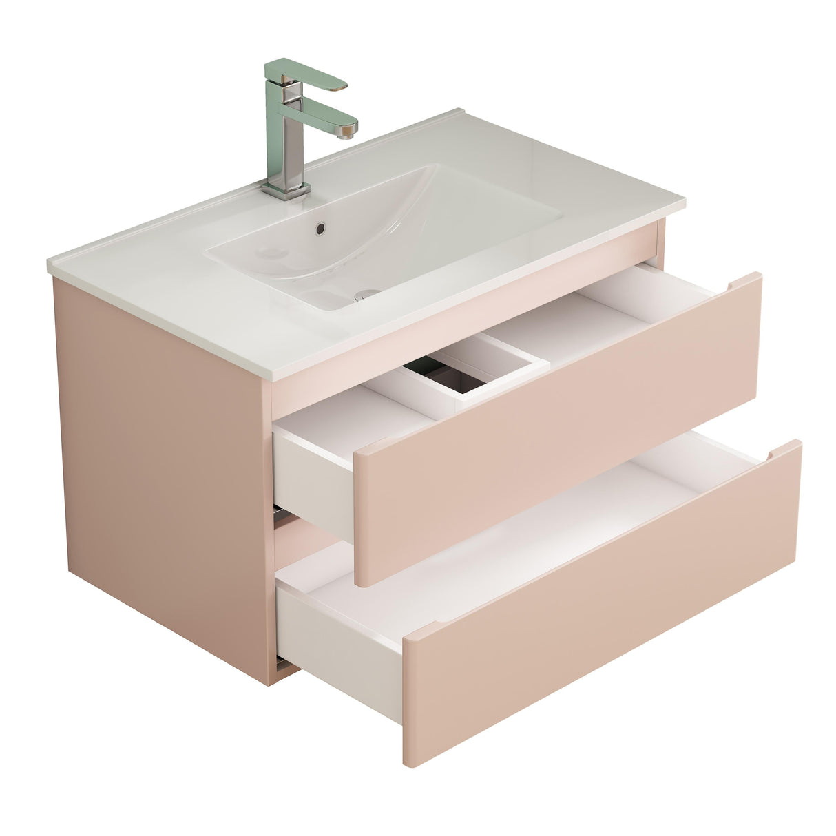32-Inch Wall-Mounted Bathroom Vanity With Sink Combo