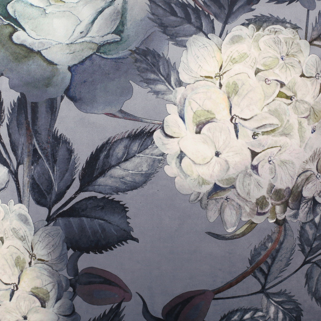 Hazel Large Square Pouf With Flower Print