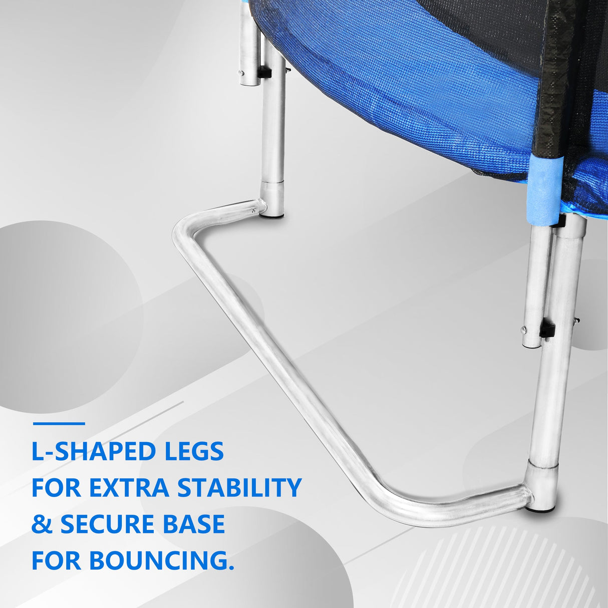 8FT Trampoline with Basketball Board and Inflator