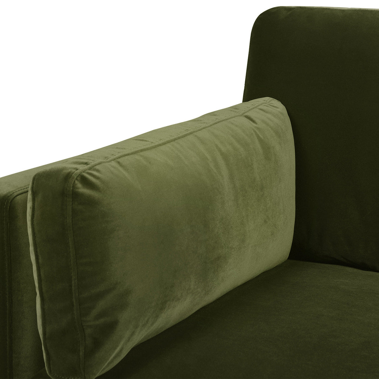 Brooding Upholstered Accent Chair with Arm Cushions and Wood Legs