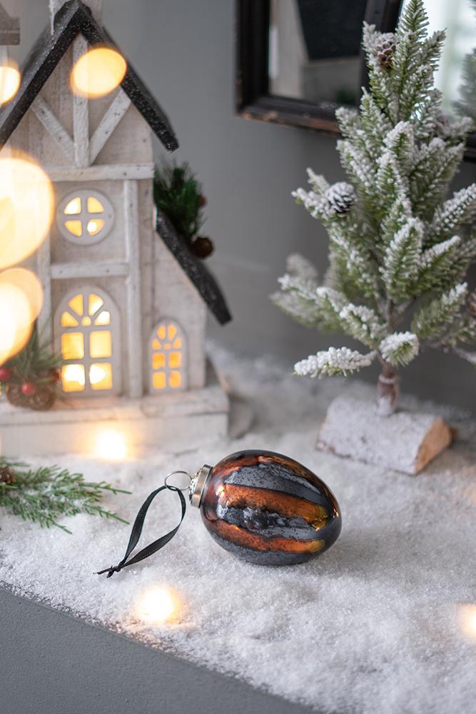 Christmas Ball OrnamentsSet of 6 Glass Decorative Hanging Balls