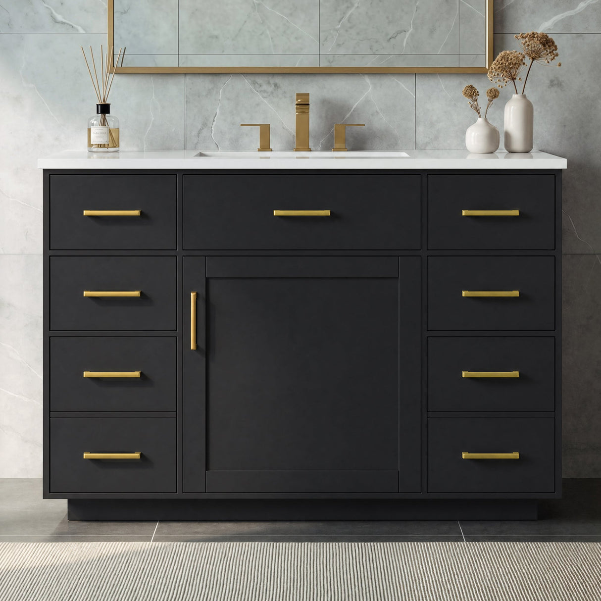48" Bathroom Vanity with Sink Top