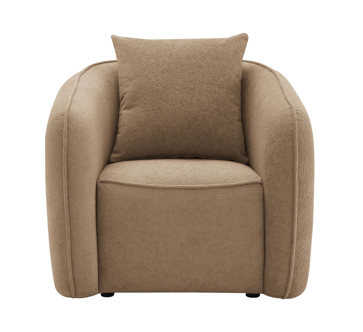 Keith Chenille Armchair With 1 Matching Color Toss Pillow