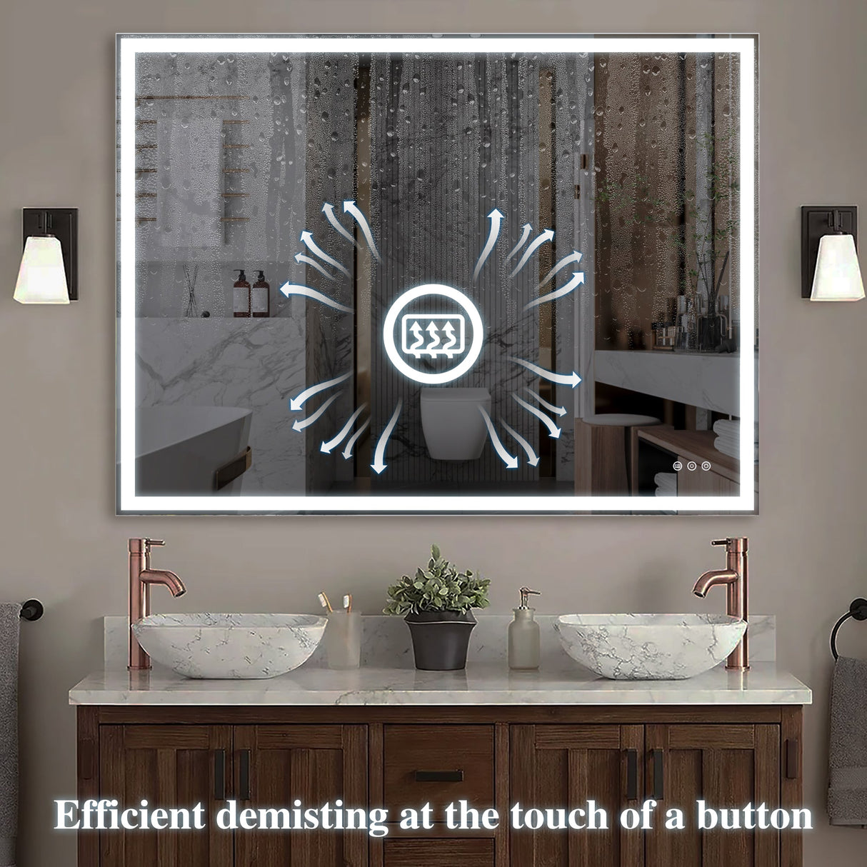 48x36 inch LED Bathroom Vanity Mirror