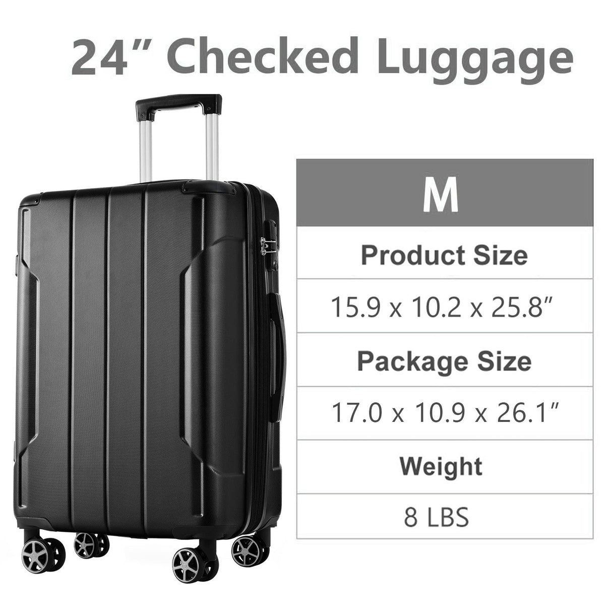 Lightweight Durable ABS Hardshell Luggage