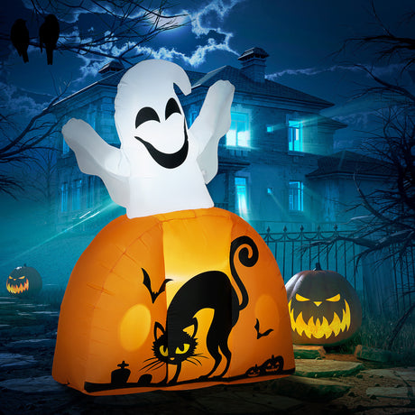 5FT-Illuminated-Ghost-&-Pumpkin-Halloween-Inflatable-Halloween-Decor