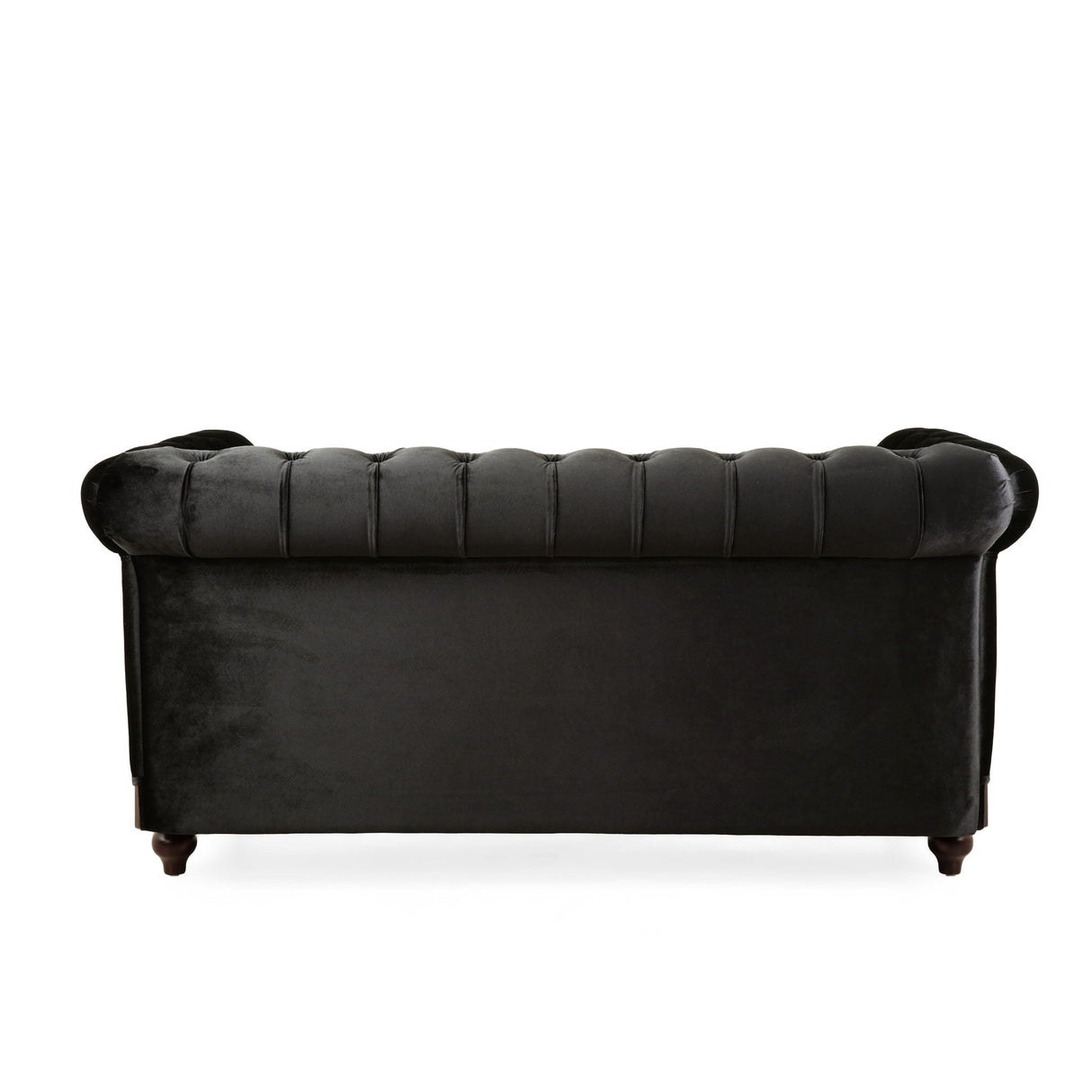 Chesterfield Loveseat Sofa, 2 Person Rolled Arm Upholstered Couch