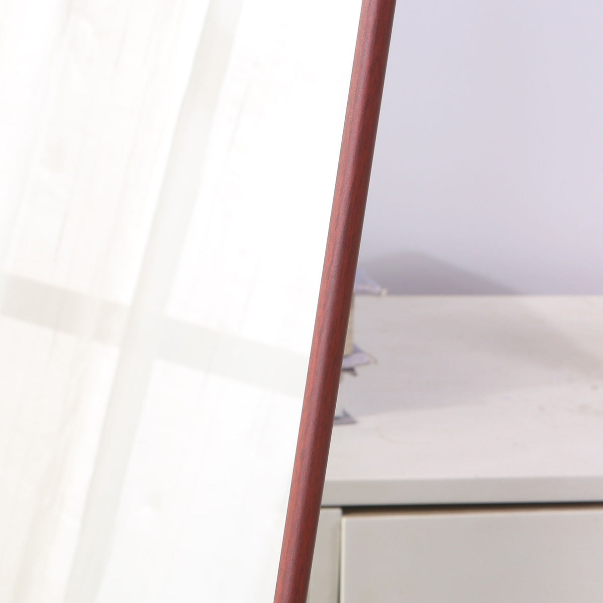 4Th Generation Floor Standing Full Length Mirror Wall Mounted Glass - Transparent