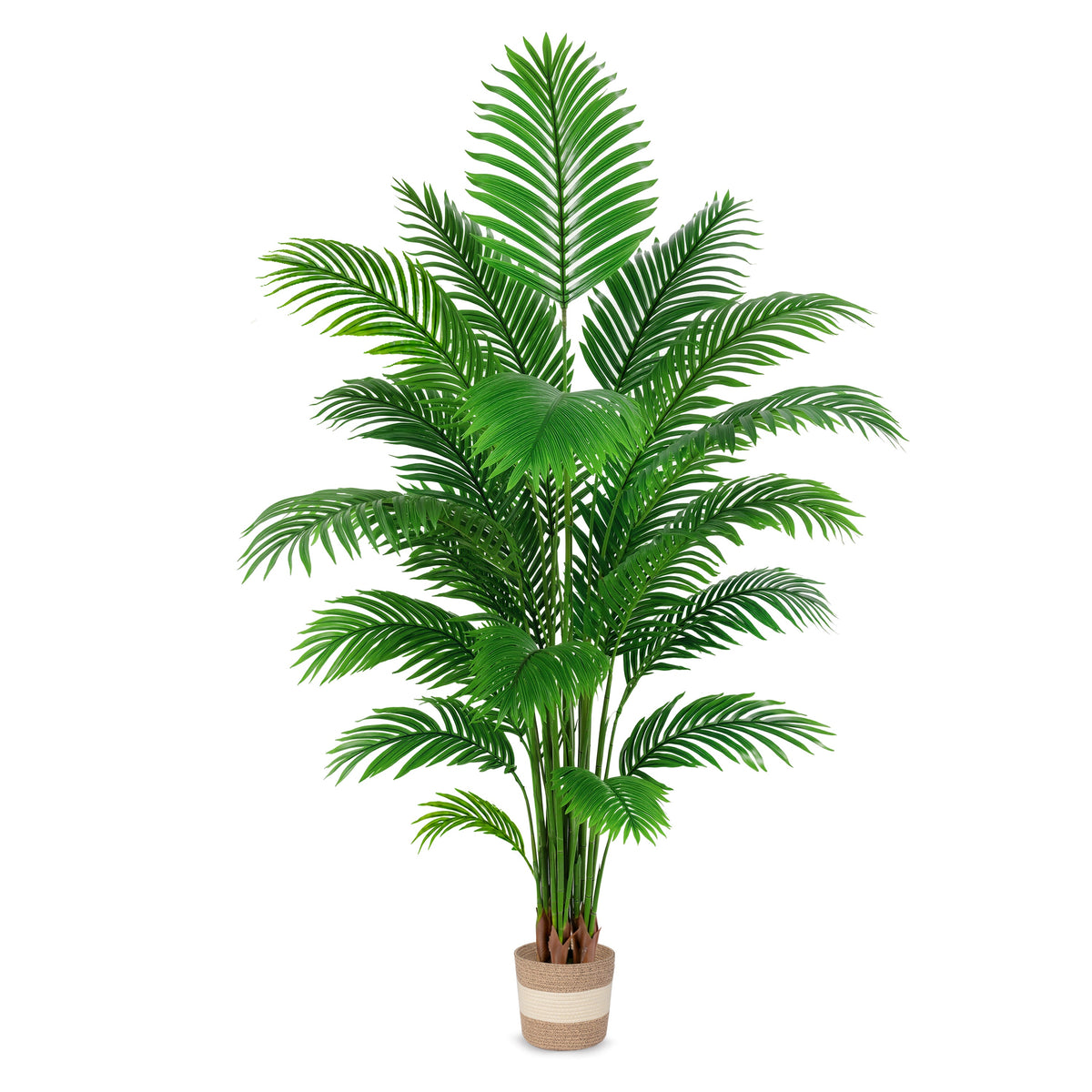 Artificial Palm Tree 6ft - Large Fake Tropical Tree (2 Pack)
