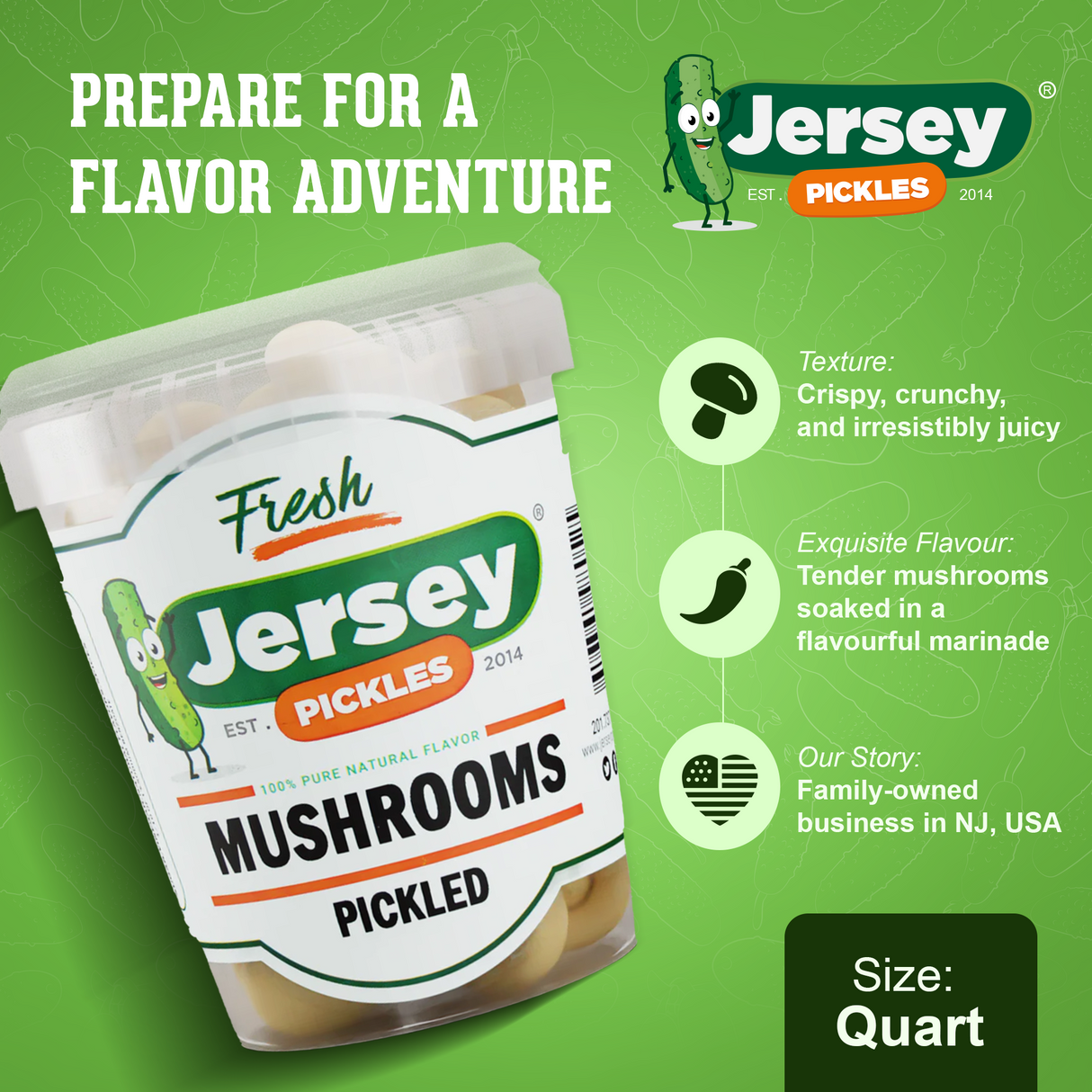 Marinated Pickled Mushrooms