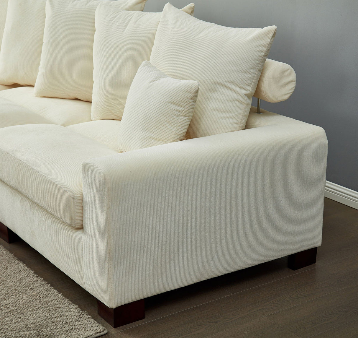 5 Seater Oversized Convertible L & U Shaped Couch